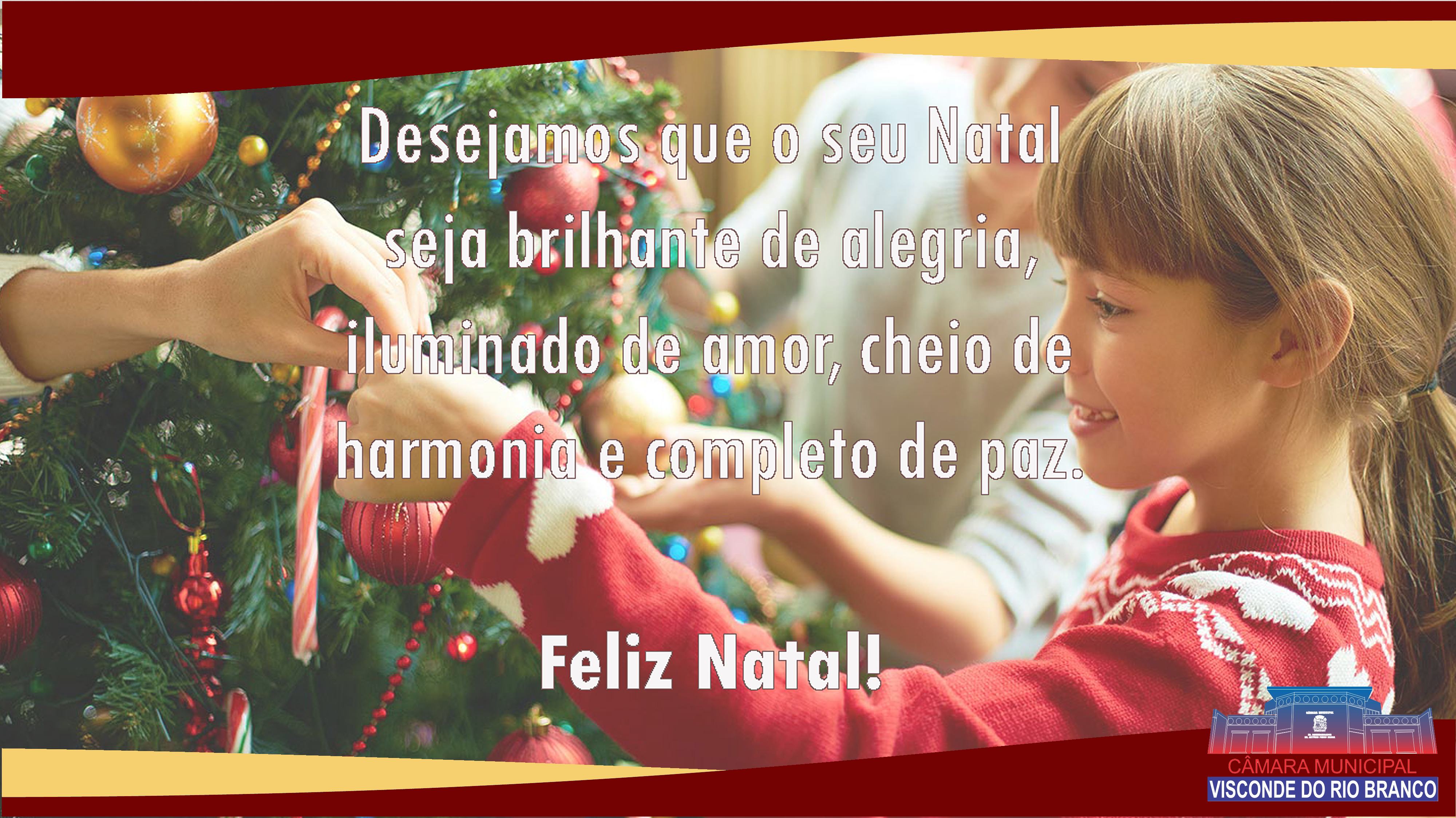 A Câmara Municipal deseja a todos um Feliz Natal!