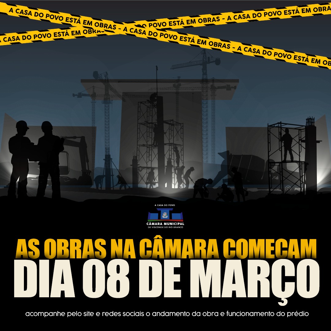 As obras de reforma da Câmara Municipal começam dia 08 de Março