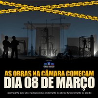 As obras de reforma da Câmara Municipal começam dia 08 de Março