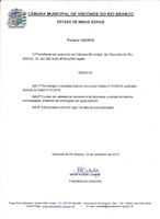 HOMOLOGAÇÃO DO CONCURSO PÚBLICO 01/2018